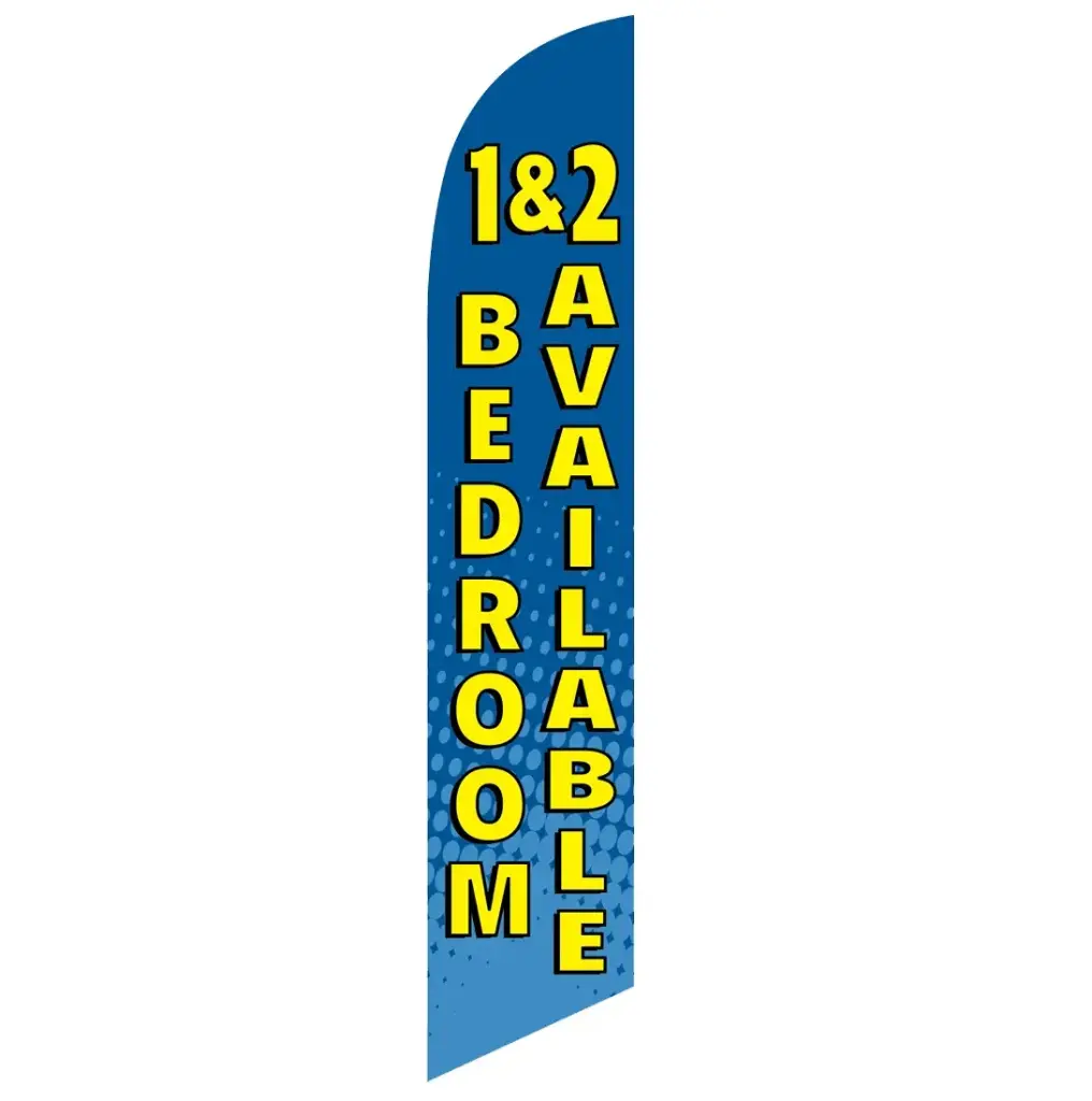 [PF-000003] 1 & 2 Bedrooms Available Banner Flag