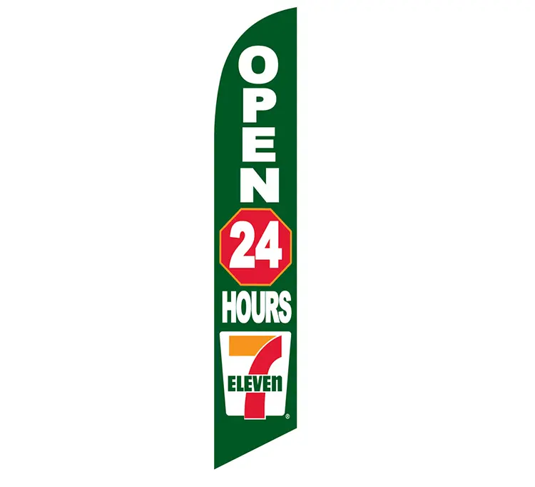 7 Eleven Open 24 hrs Banner Flag