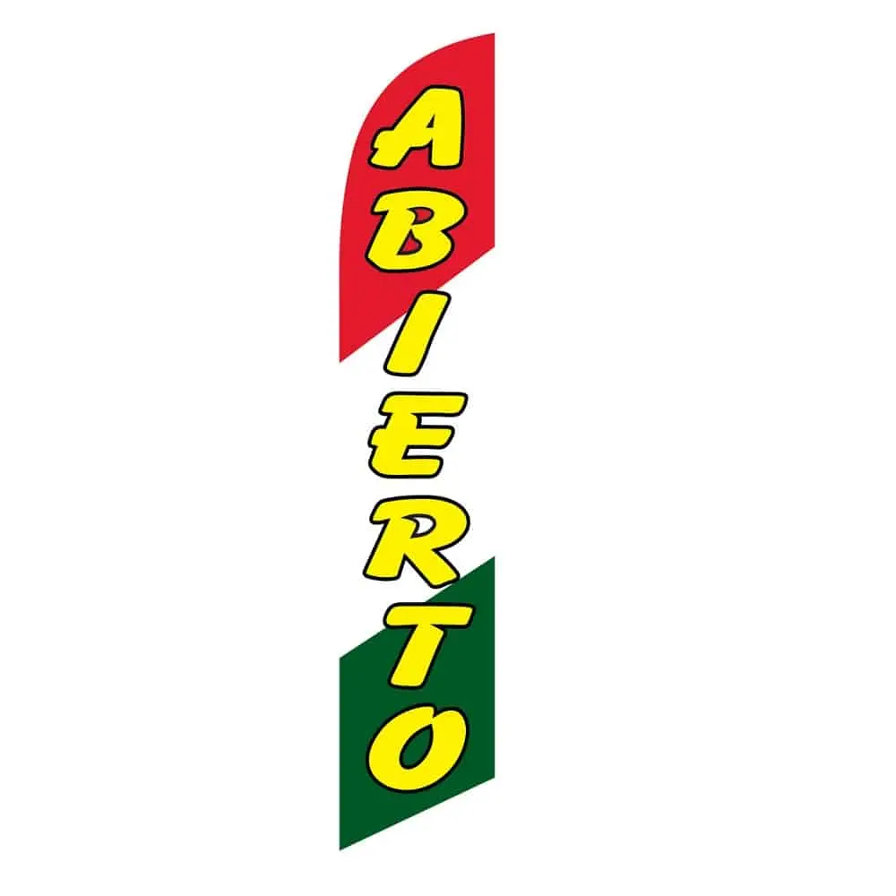 Abierto Banner Flag