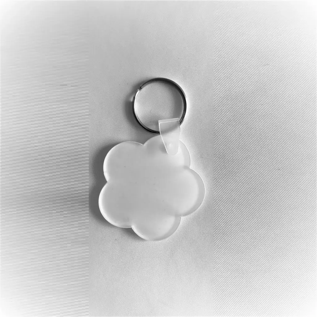 [PF-025894] Acrylic Keyring Flower | Sublimation Blanks