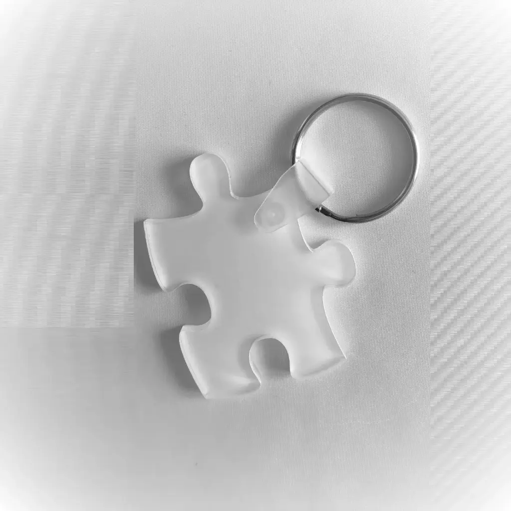 [PF-025897] Acrylic Keyring Puzzle | Sublimation Blanks