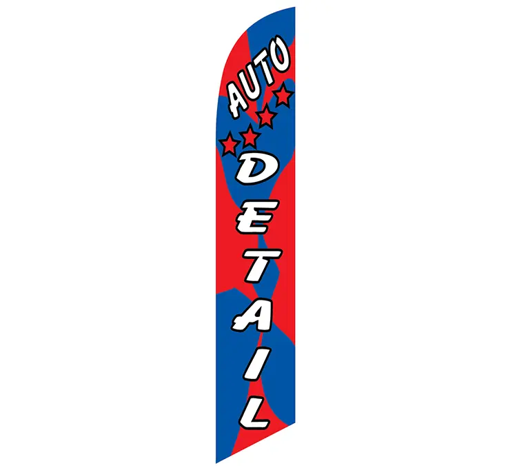 Auto Detail Banner Flag