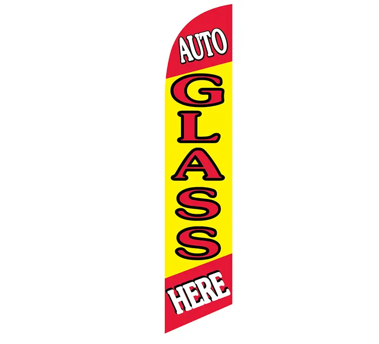 Auto Glass Here Banner Flag