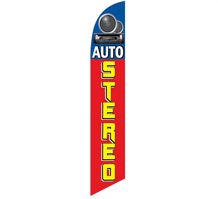 Auto Stereo Banner Flag