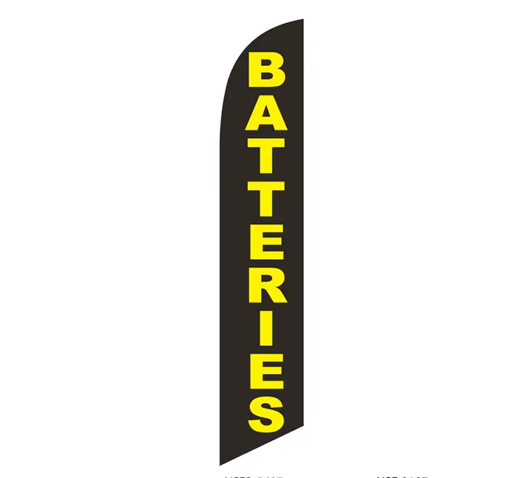 Batteries Banner Flag