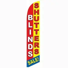 [PF-026054] Blinds and Shutters Sale Banner Flag