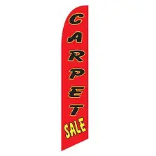 Carpet Sale Red Banner Flag