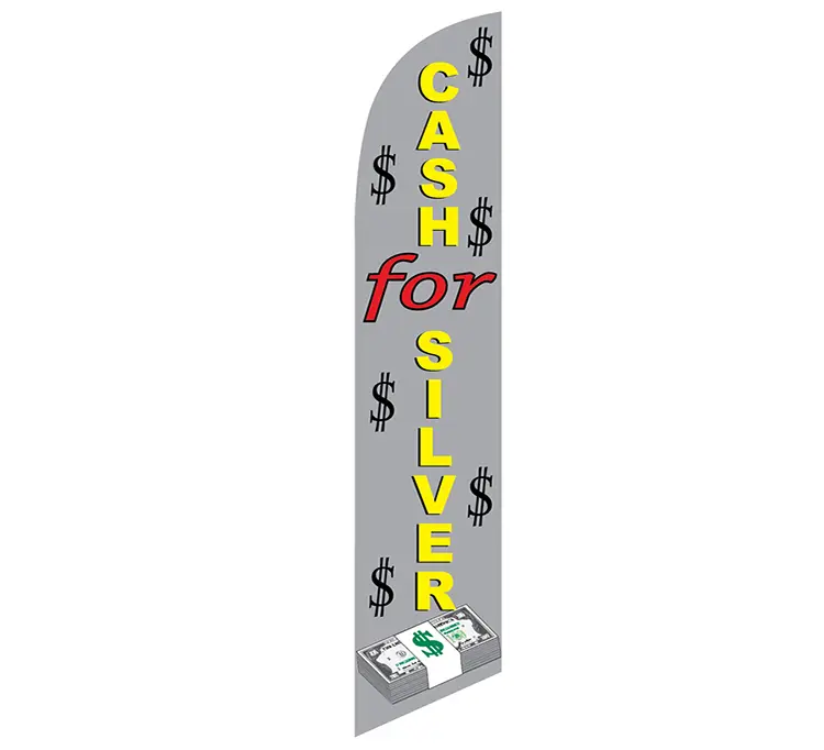 [PF-026184] Cash for Silver Banner Flag