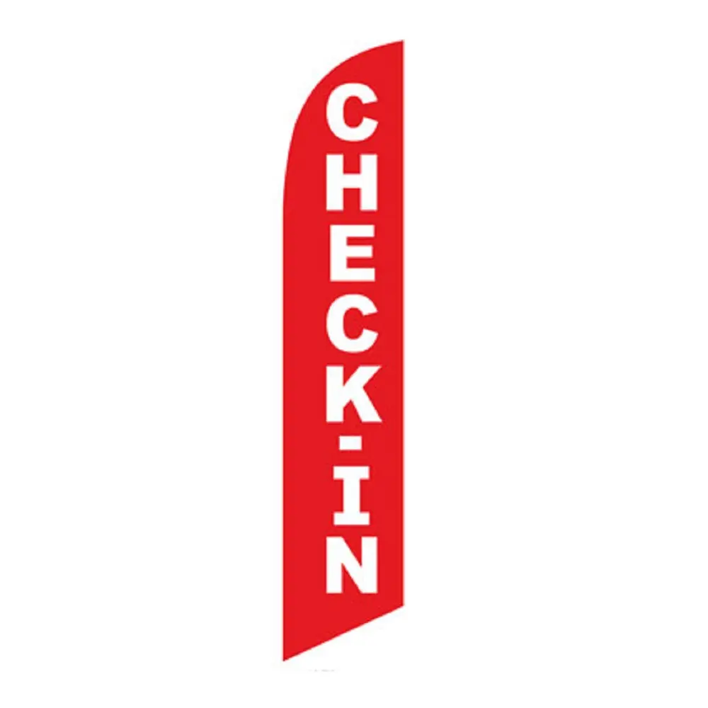 Check-In Banner Flag