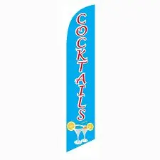 Cocktails Banner Flag