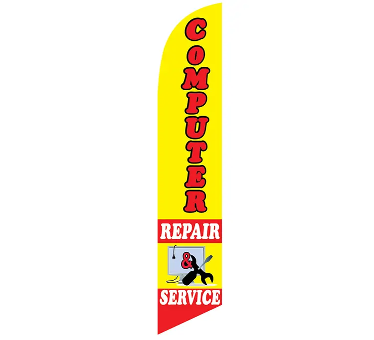 Computer Repair Service Banner Flag