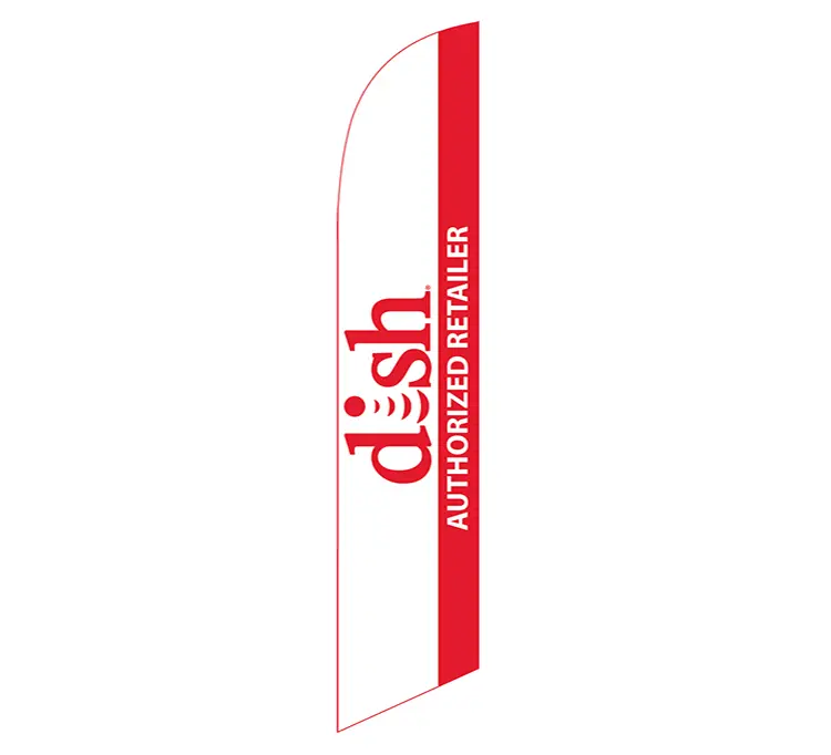 Dish Autorized Retailer Banner Flag