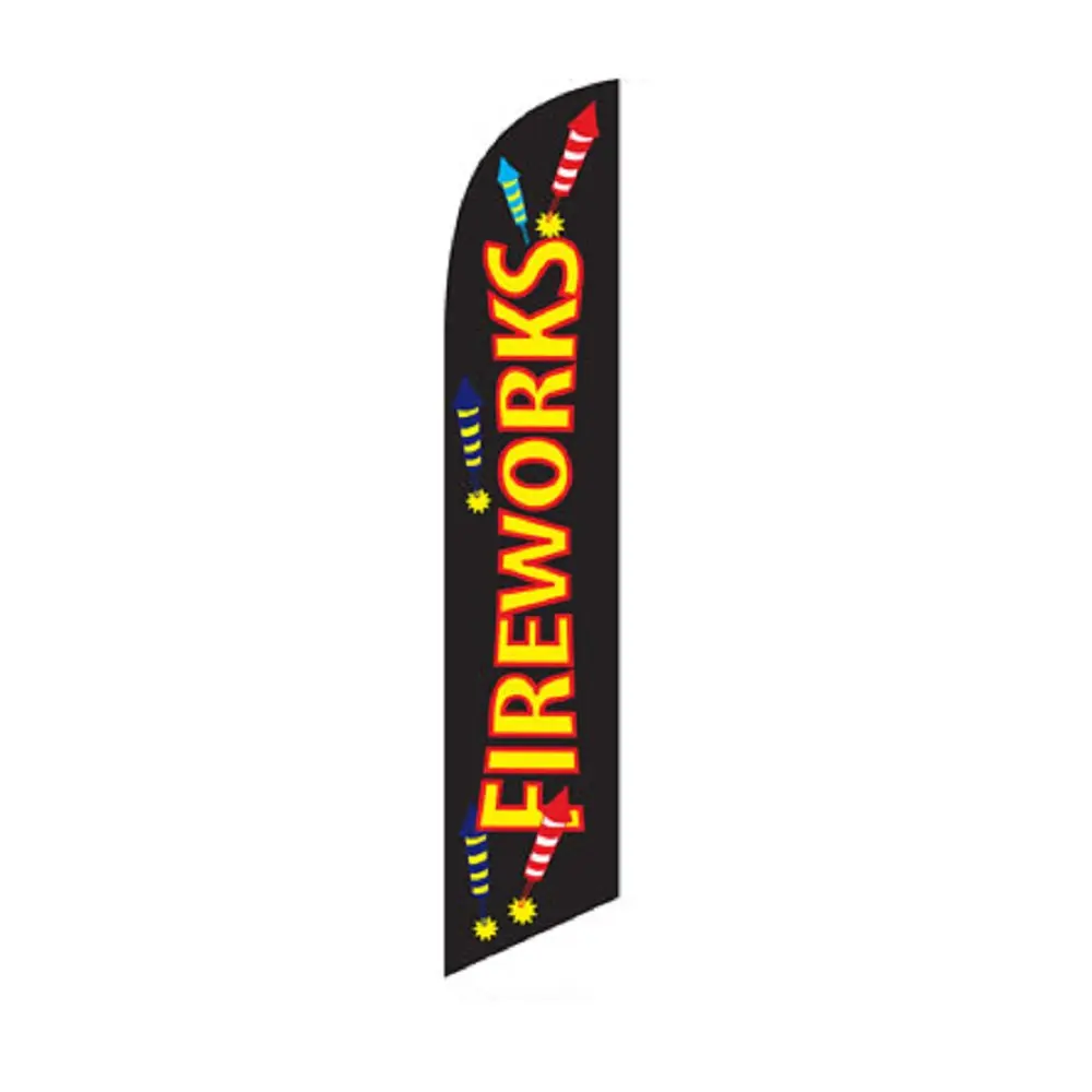 Fireworks Banner Flags