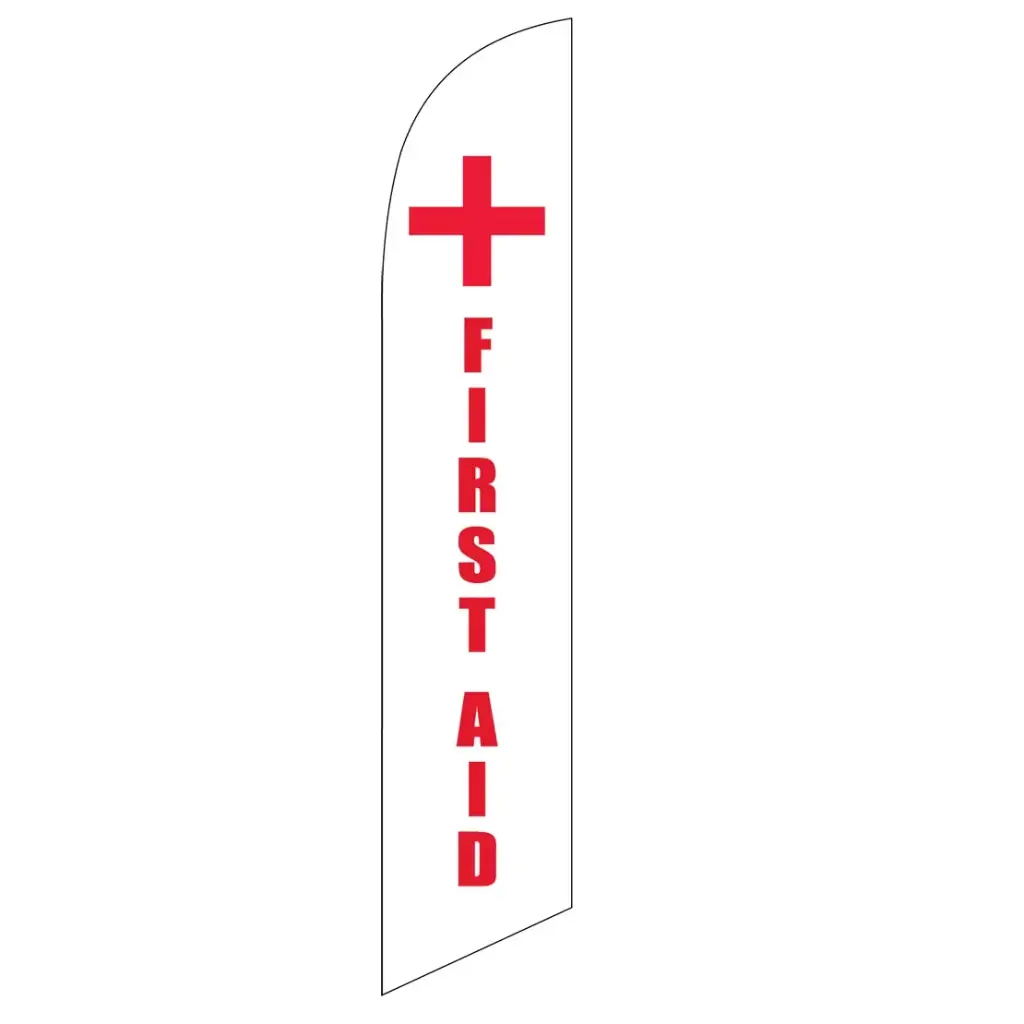 First Aid Banner Flag