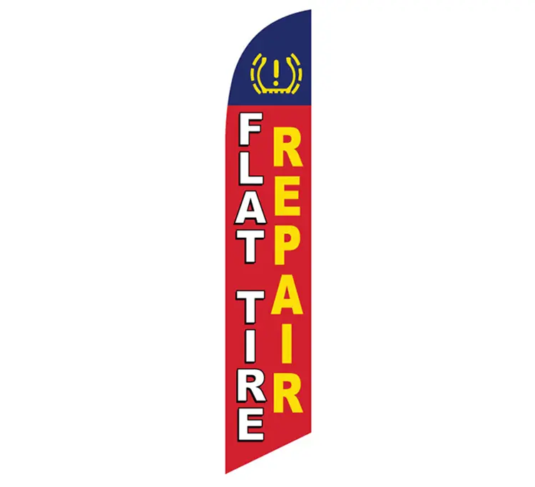 Flat Tire Repair Banner Flag