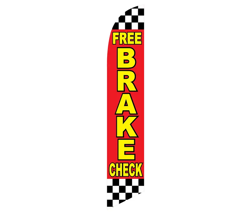 Free Brake Chek Banner Flag