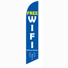 Free Wifi Banner Flag