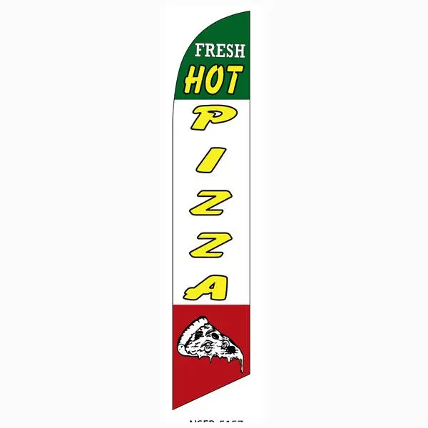 Fresh and Hot Pizza Banner Flag