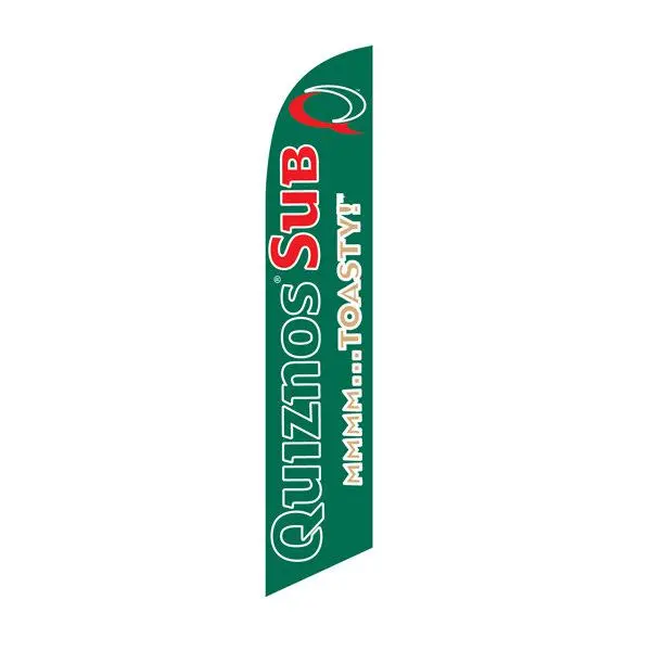 Green Quiznos Sub Banner Flag Green