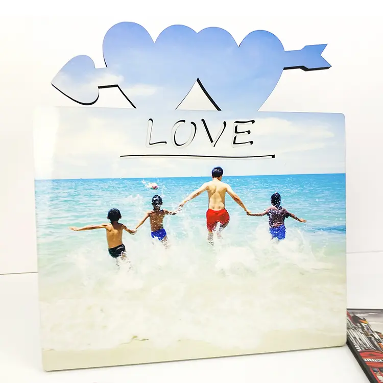 Heart Love Photo Frames MDF  | Sublimation Blanks