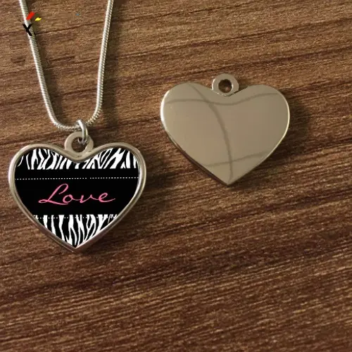 Heart pendant necklace | Sublimation Blanks