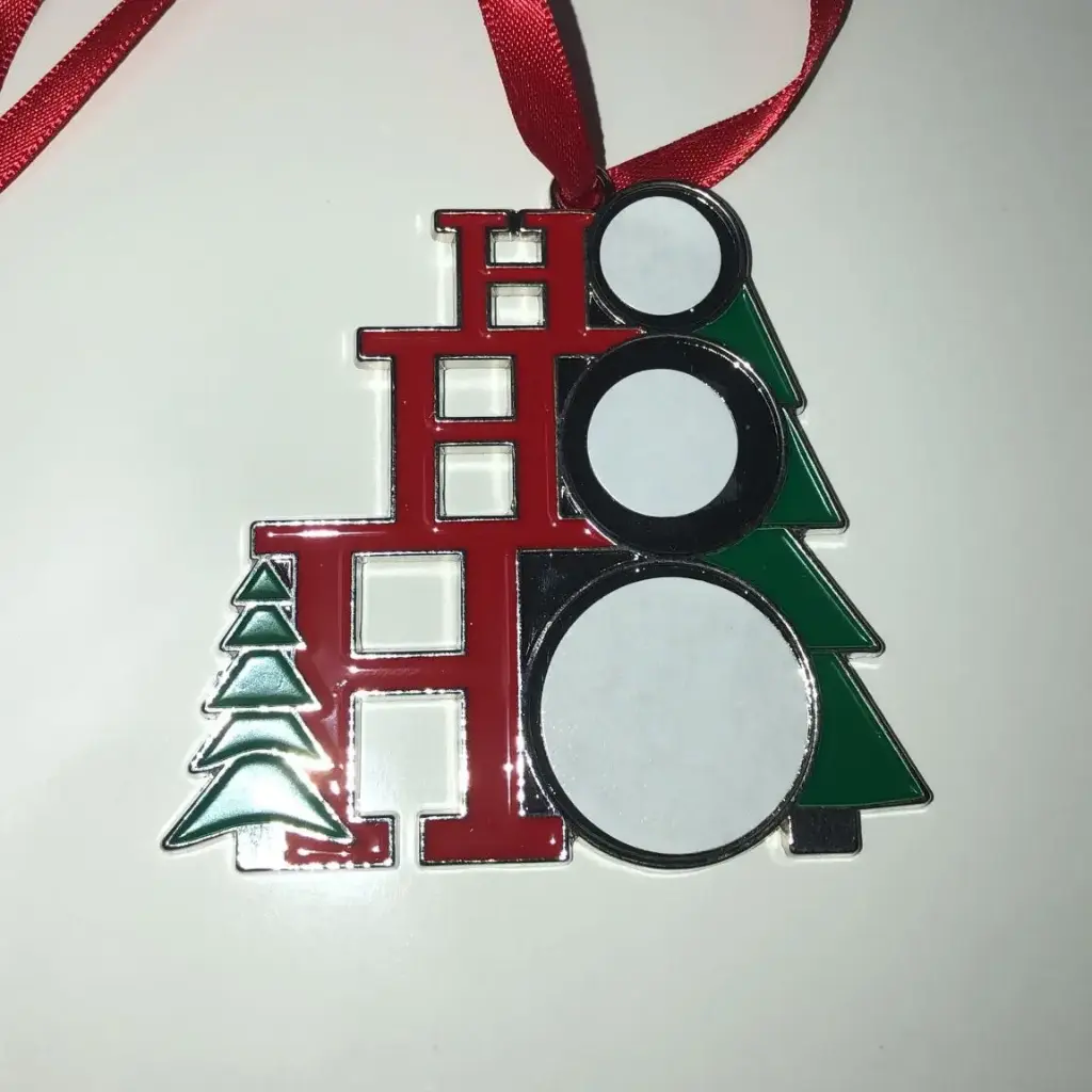 [PF-026607] HO HO HO Tree, Christmas Ornament | Sublimation Blanks
