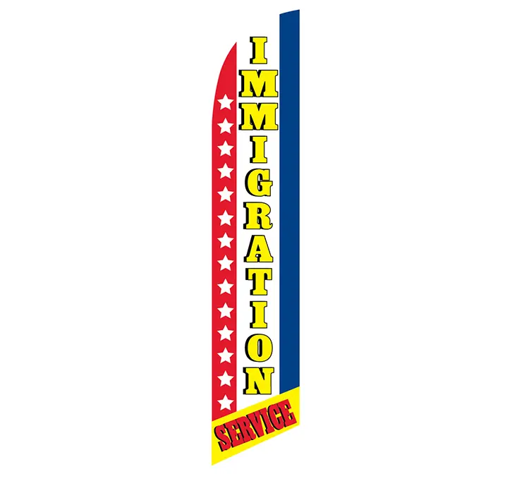 Immigration Service Banner Flag