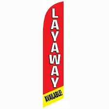 Layaway Available Banner Flag