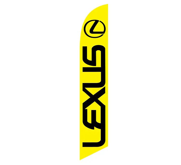 Lexus Yellow Banner Flag