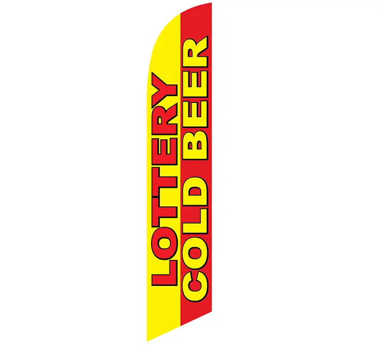 Lottery and Cold Beer Banner Flag
