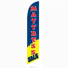 [PF-026921] Mattress Sale Banner Flag Blue