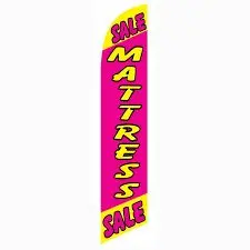 [PF-026923] Mattress Sale Pink Banner Flag