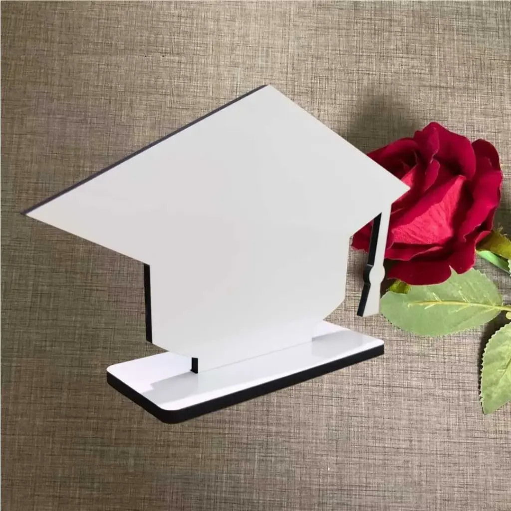 [PF-026881] MDF Grad cap shape stands | Sublimation blanks