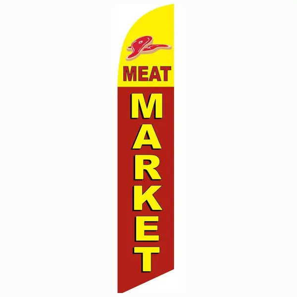 Meat Market Banner Flag