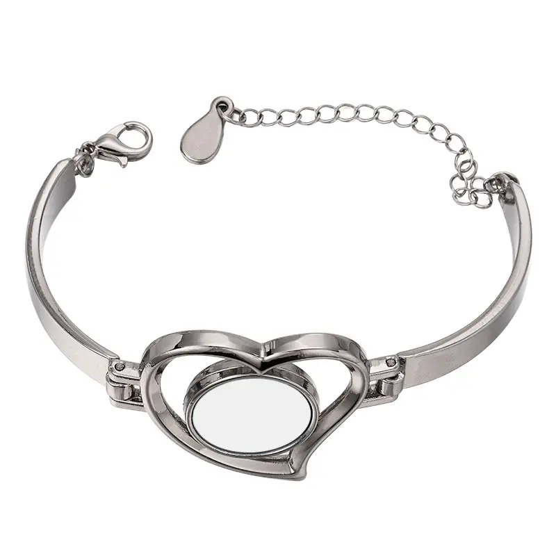 [PF-026952] Metal Heart Bracelet | Sublimation blanks