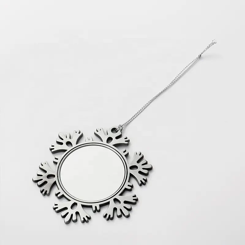 [PF-026958] Metal Snowflake Ornaments | Sublimation Blanks