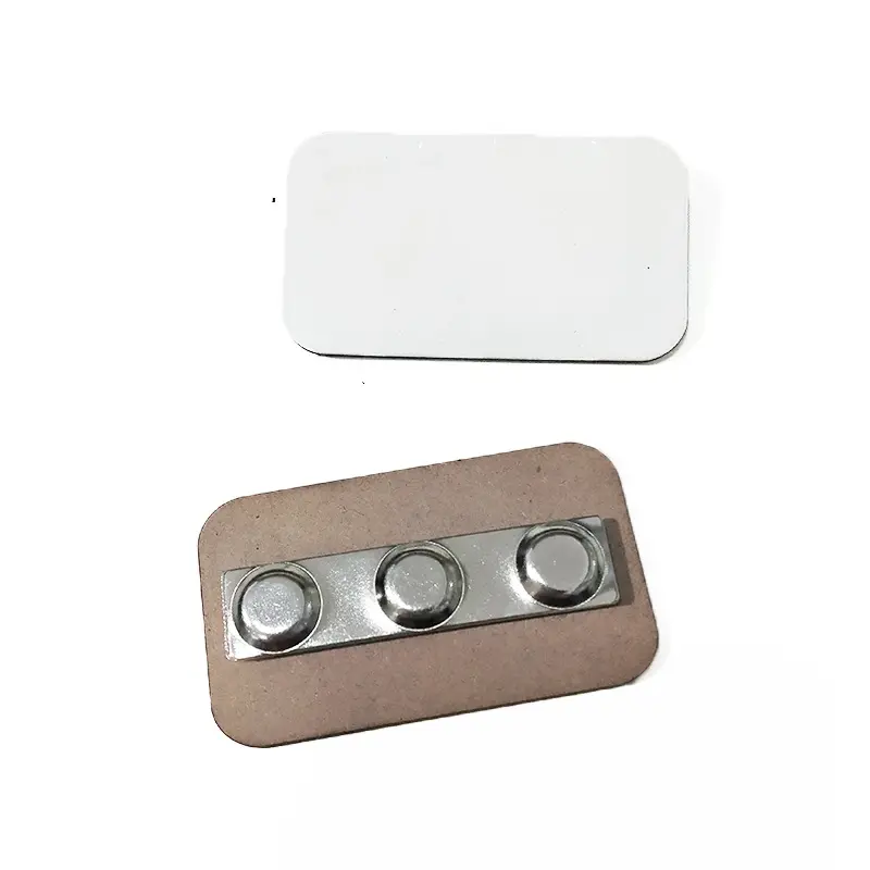 [PF-027046] Name tag badge magnetic wood | Sublimation blanks