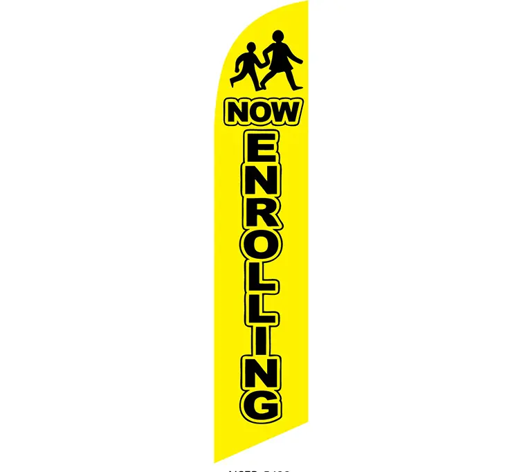 [PF-027089] Now Enrolling Banner Flag
