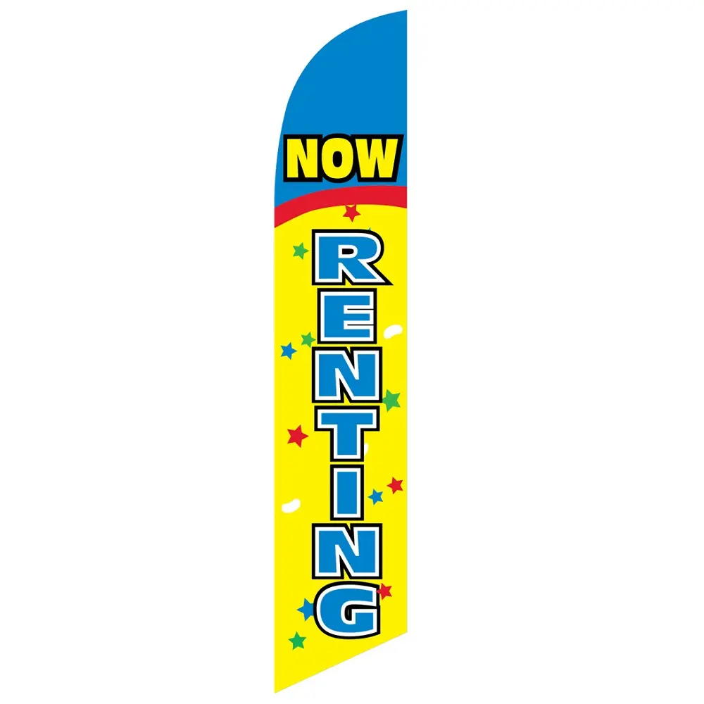 [PF-027092] Now Renting Banner Flag