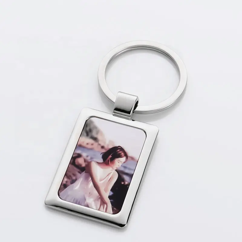 [PF-027098] One-side Blank Metal Keychain | Sublimation Blanks