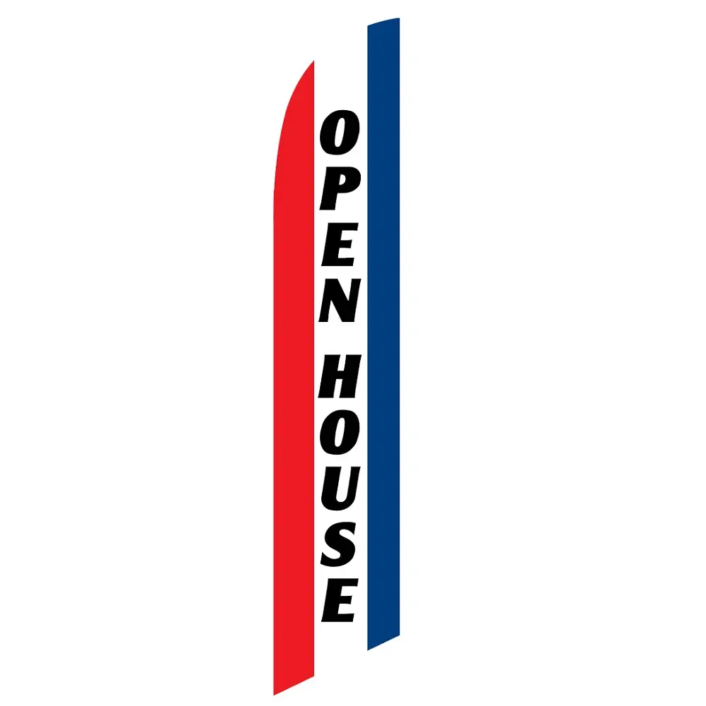Open House Lines Banner Flag