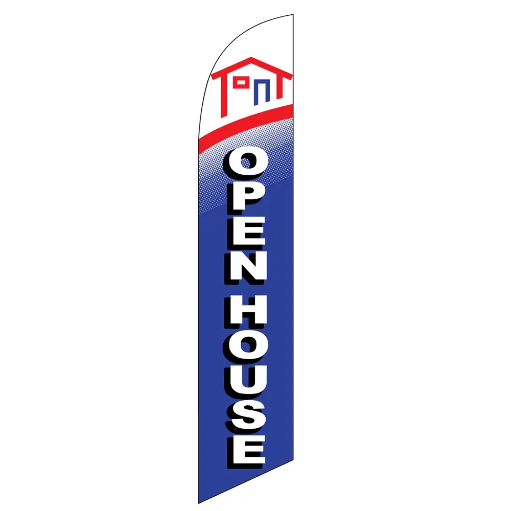 [PF-027102] Open House W/B Banner Flag