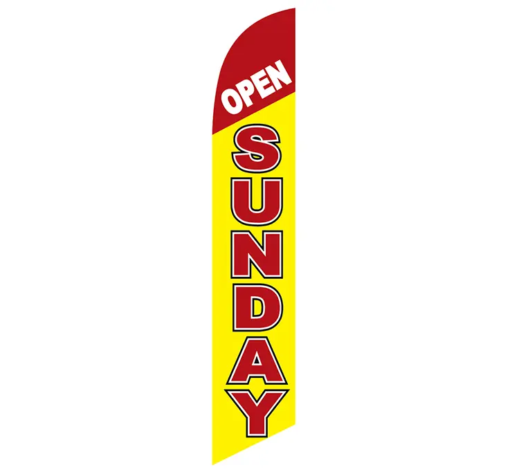[PF-027105] Open Sunday Banner Flag