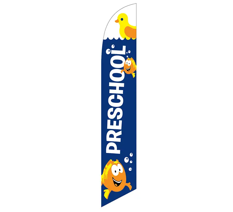 Pre School Banner Flag