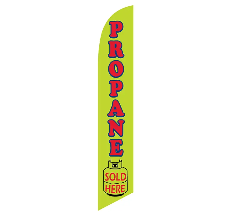 [PF-027361] Propane Gas Sold Here Banner Flag