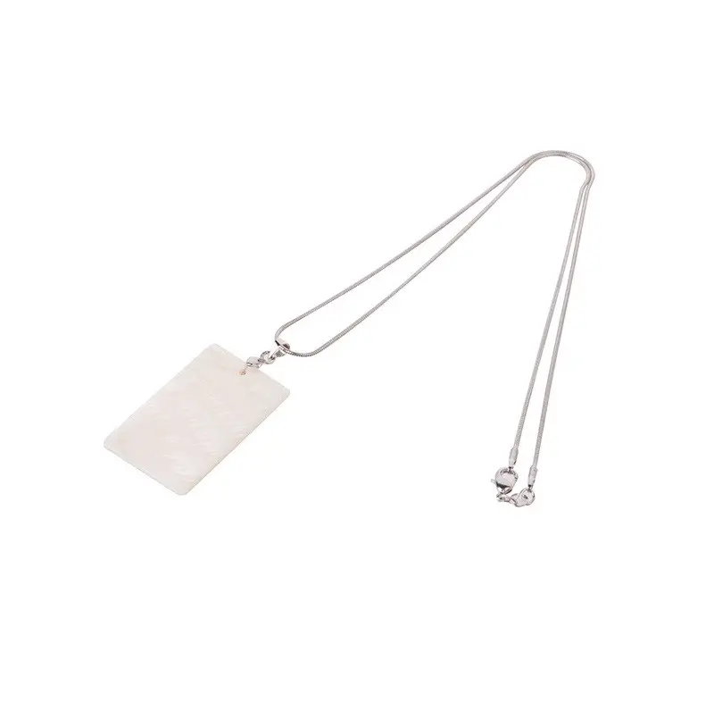 [PF-027401] Rectangle Shaped Shell Necklace | Sublimation Blanks