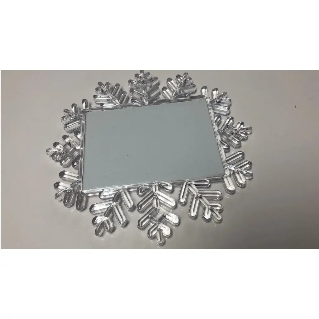 [PF-027405] Rectangular Snowflake, Christmas Ornament | Sublimation Blanks