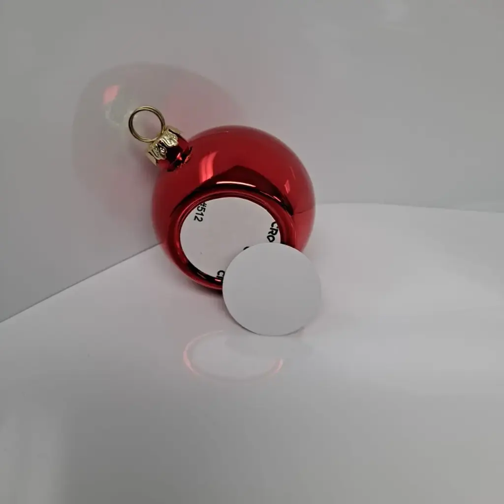 [PF-027408] Red Christmas Tree Balls Plastic | Sublimation Blanks