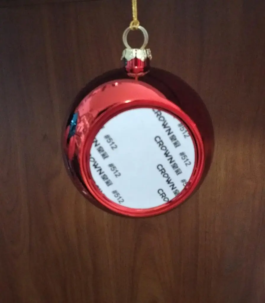 Red Christmas Tree Balls Plastic 3,5" | Sublimation Blanks