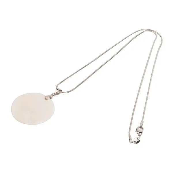 [PF-000479] Round Shaped Shell Necklace | Sublimation Blanks